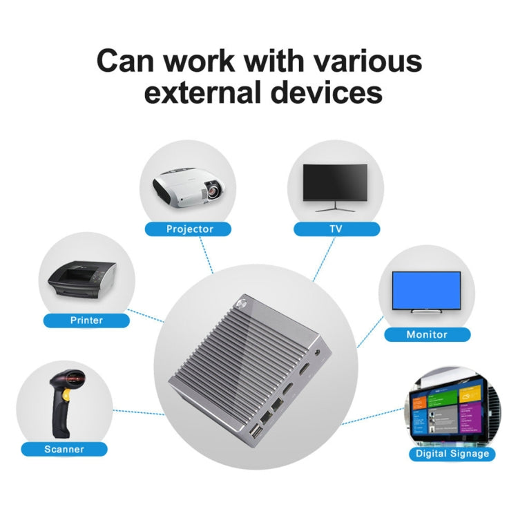Mini PC K660S con sistema Windows y Linux, procesador Intel Celeron N2840 Quad-Core 1,83-2,25 GHz, 4 GB de RAM + 64 GB de SSD, 4GB+64GB