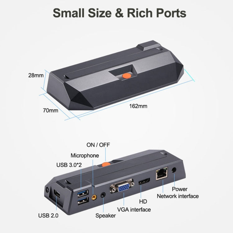 R0 Mini PC con sistema Windows y Linux, Quad Core 1,5 GHz, RAM: 1 GB, ROM: 8 GB, Wired Version