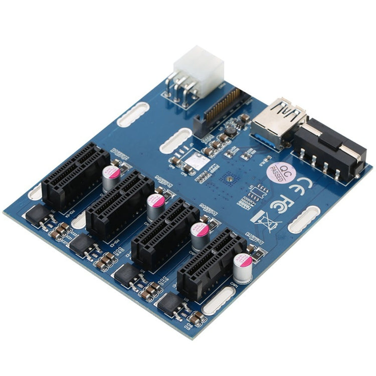 Tarjeta convertidora PCI-E a PCI-E 1 a 4 1 X Tarjeta Express con 4 puertos Ranuras PCI-E