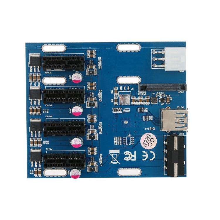 Tarjeta convertidora PCI-E a PCI-E 1 a 4 1 X Tarjeta Express con 4 puertos Ranuras PCI-E