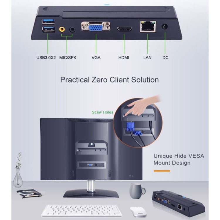Mini PC con sistema Windows R1, Quad Core Cortex 2,0 GHz, RAM: 1 GB, ROM: 8 GB