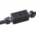 Crystal Network-conector recto de línea principal, Terminal de par hembra a dispositivo de extensión de interfaz RJ45 de doble cabezal, 2 Ports