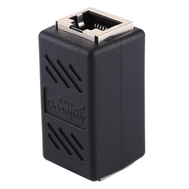 Crystal Network-conector recto de línea principal, Terminal de par hembra a dispositivo de extensión de interfaz RJ45 de doble cabezal, 2 Ports