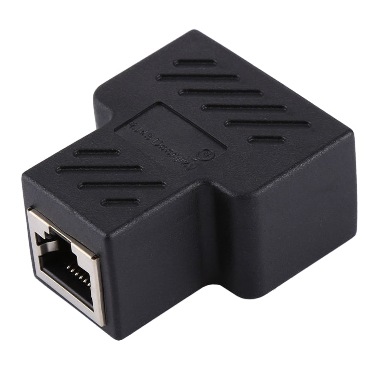 Terminal de conector de línea recta de Crystal Network, dispositivo de extensión de interfaz RJ45 de tres cabezales hembra a hembra, 3 Ports