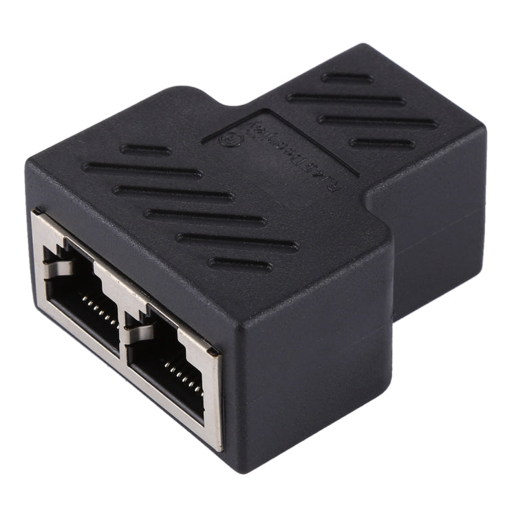 Terminal de conector de línea recta de Crystal Network, dispositivo de extensión de interfaz RJ45 de tres cabezales hembra a hembra, 3 Ports