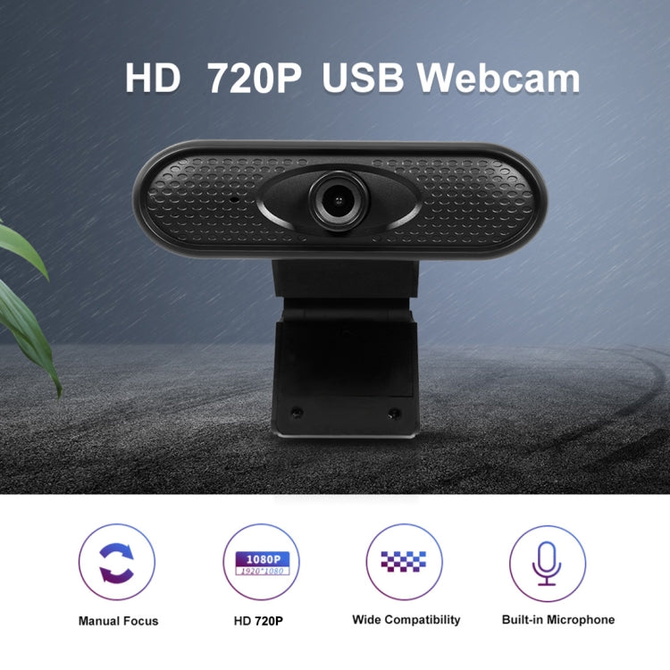 Cámara web USB 720P con micrófono, 720P