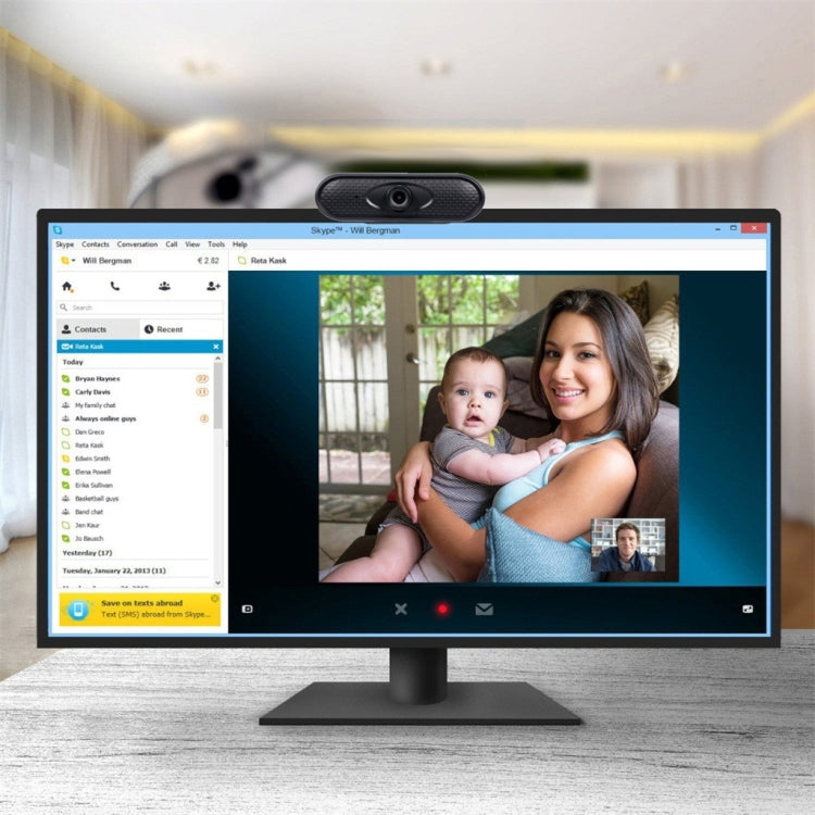 Cámara web USB 720P con micrófono, 720P
