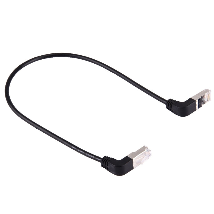 Cable LAN de red RJ45 macho doblado hacia arriba a macho RJ45 doblado hacia abajo de 40 cm, 40cm Bent Upward to Bent Down