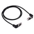 Cable LAN de red RJ45 macho doblado a RJ45 macho doblado de 1 m, 1m Bent Down to Bent Down