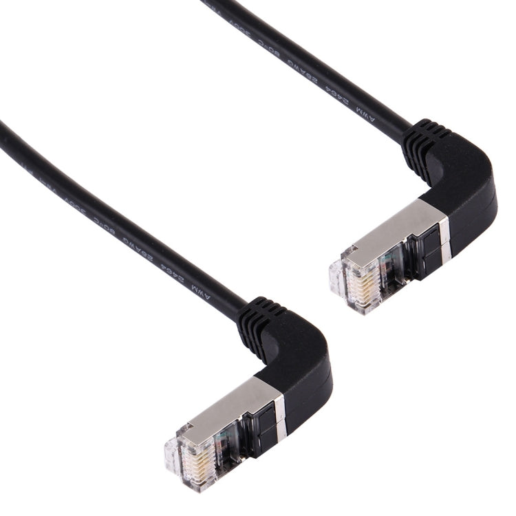Cable LAN de red RJ45 macho doblado a RJ45 macho doblado de 1 m, 1m Bent Down to Bent Down