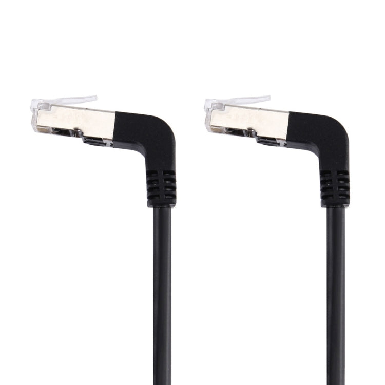 Cable LAN de red RJ45 macho doblado hacia arriba a RJ45 macho doblado hacia arriba, 1 m, 1m Bent Upward to Bent Upward