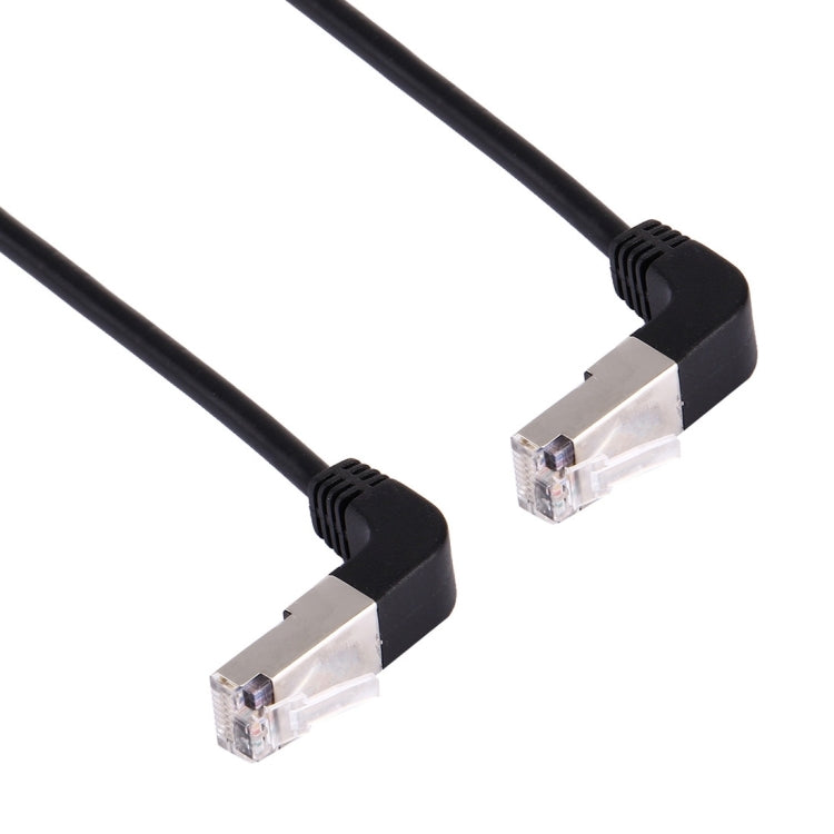 Cable LAN de red RJ45 macho doblado hacia arriba a RJ45 macho doblado hacia arriba, 1 m, 1m Bent Upward to Bent Upward