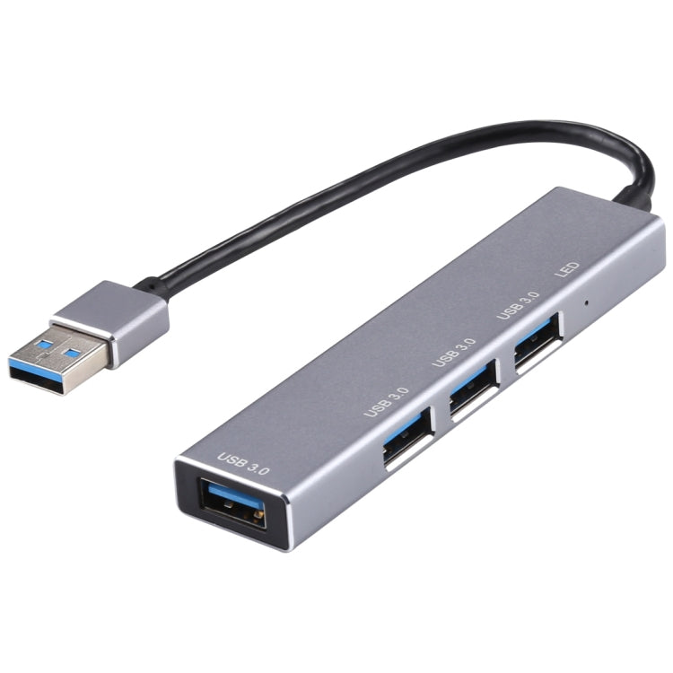 3019 4 x USB 3.0 a USB 3.0 Adaptador HUB de aleación de aluminio con indicador LED