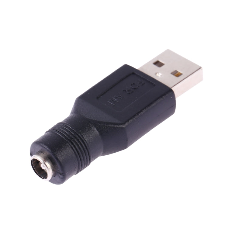Conector adaptador de enchufe USB macho a hembra de 5,5 x 2,1 mm, USB Male to 5.5 x 2.1mm