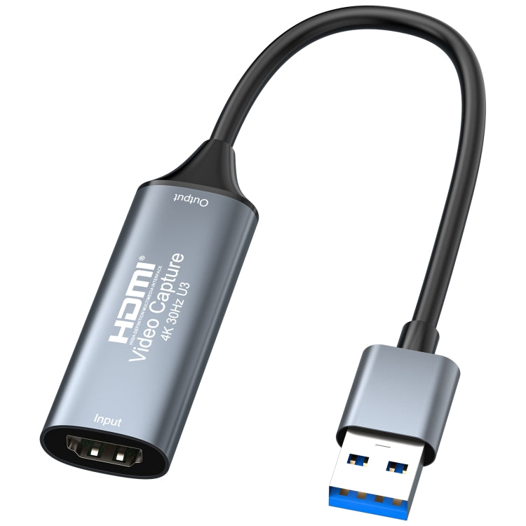 Tarjeta de captura de vídeo HD 4K 30Hz HDMI a USB3.0 con cable, HDMI to USB3.0