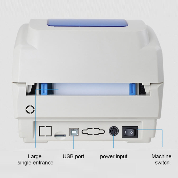 Impresora de códigos de barras de calibración automática térmica con puerto USB Xprinter XP-460B, XP-460B