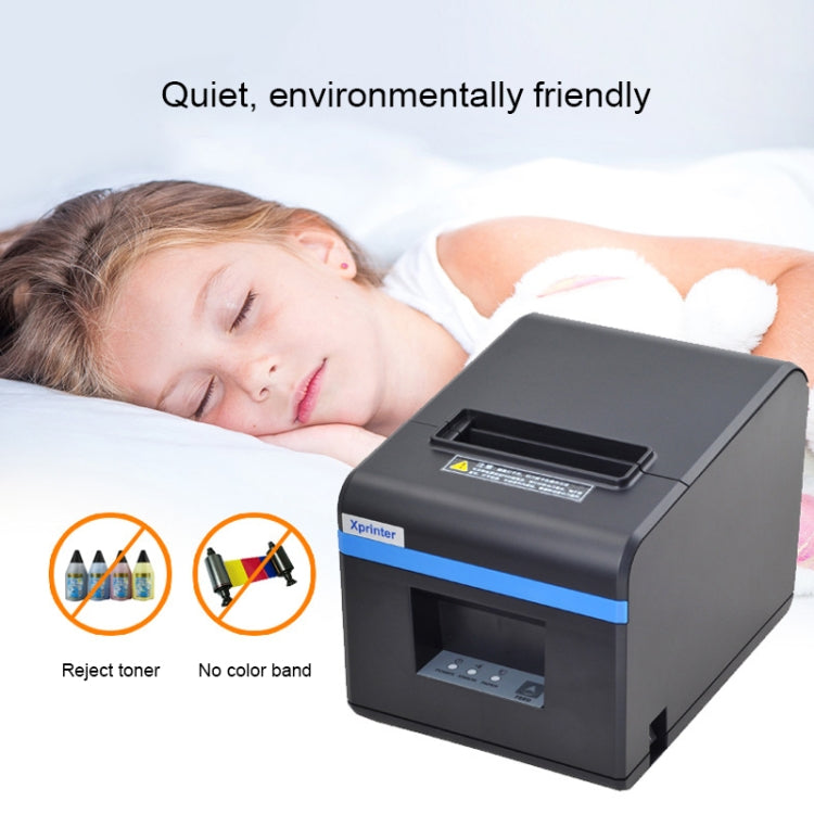 Impresora de códigos de barras de calibración automática térmica con puerto USB Xprinter XP-N160II, XP-N160II