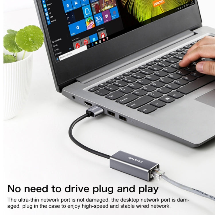 Convertidor Lenovo F1-U01 Type-C / USB-C a Gigabit Ethernet, F1-U01