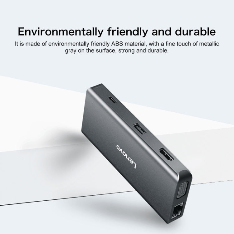 Estación de acoplamiento convertidor de interfaz de cable de red Lenovo LX0801 Pro Type-C / USB-C, LX0801