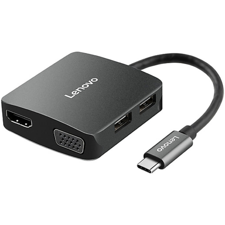 Estación de acoplamiento convertidor universal Lenovo C06 6 en 1 tipo C / USB-C a HDMI / VGA, C06