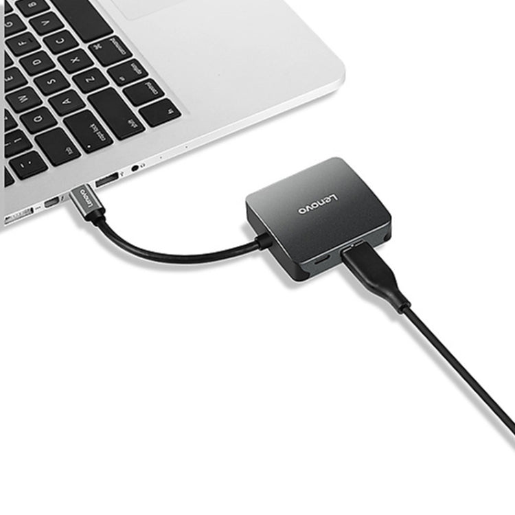 Estación de acoplamiento convertidor universal Lenovo C06 6 en 1 tipo C / USB-C a HDMI / VGA, C06