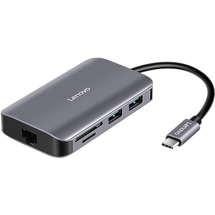 Hub convertidor multifunción Lenovo F1-C08 8 en 1 Type-C / USB-C a HDMI, F1-C08