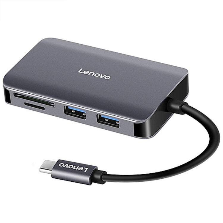 Hub convertidor multifunción Lenovo F1-C08 8 en 1 Type-C / USB-C a HDMI, F1-C08