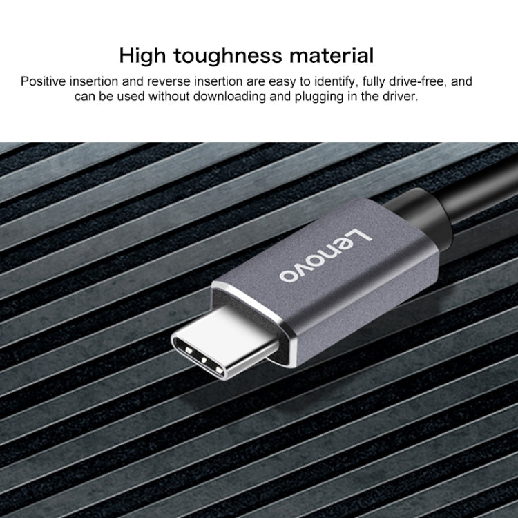 Hub convertidor multifunción Lenovo F1-C08 8 en 1 Type-C / USB-C a HDMI, F1-C08