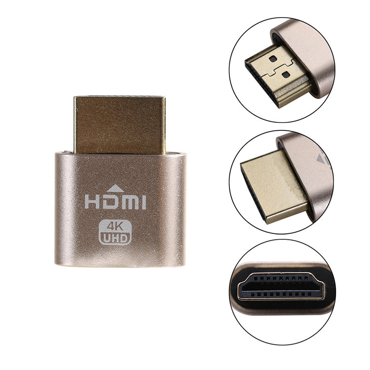 Adaptador de pantalla virtual VGA HDMI 1.4 DDC EDID Dummy Plug Emulador de pantalla sin cabeza, Pink, Grey, Gold, Red, Silver