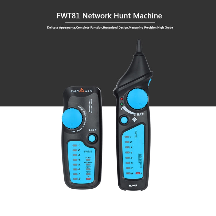 BSIDE FWT81 RJ11/RJ45 rastreador de Cable telefónico tóner Ethernet LAN probador de Cable de red, FWT81 Cable Tester