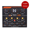 V9 Equipo de transmisión en vivo Webcast Entertainment Streamer Tarjeta de sonido