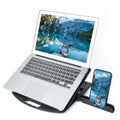 Disipación de calor aumentada de uso general para soporte para computadoras portátiles, Estilo: con soporte para teléfono móvil, Style: with Mobile Phone Holder