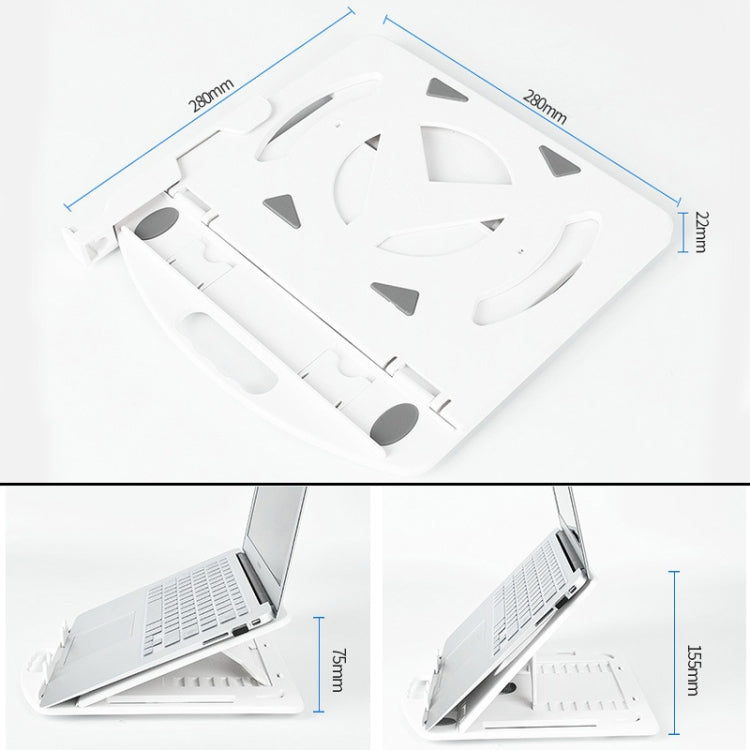Disipación de calor aumentada de uso general para soporte para computadoras portátiles, Estilo: con soporte para teléfono móvil, Style: with Mobile Phone Holder