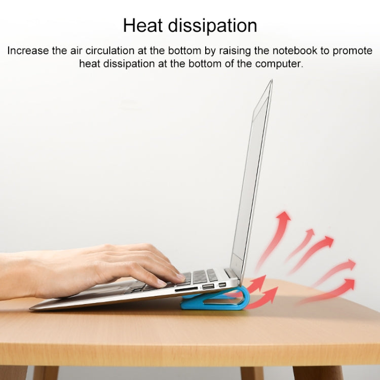Soporte Simple para ordenador portátil, soporte de almohadilla Base de disipación de calor con aumento de altura ajustable, 2 uds.