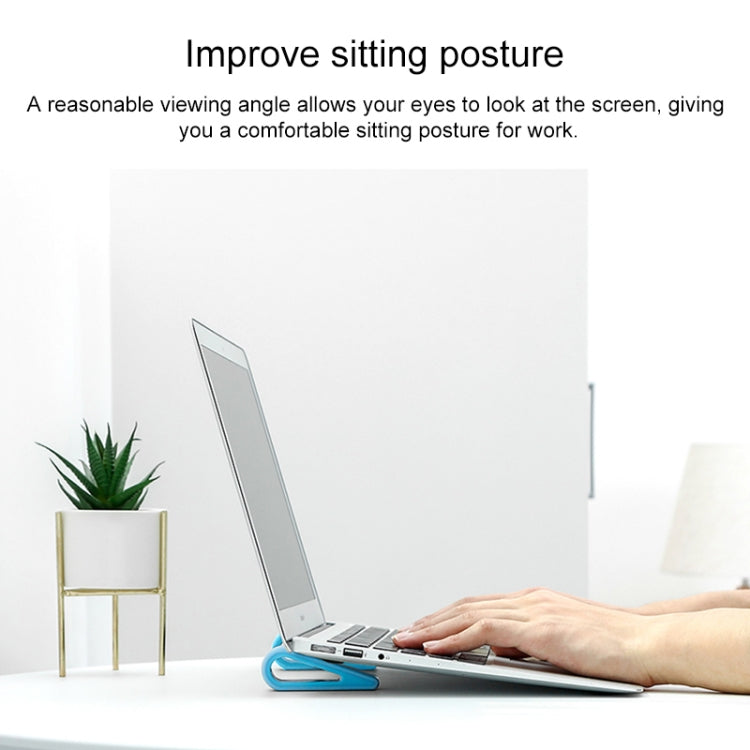 Soporte Simple para ordenador portátil, soporte de almohadilla Base de disipación de calor con aumento de altura ajustable, 2 uds.