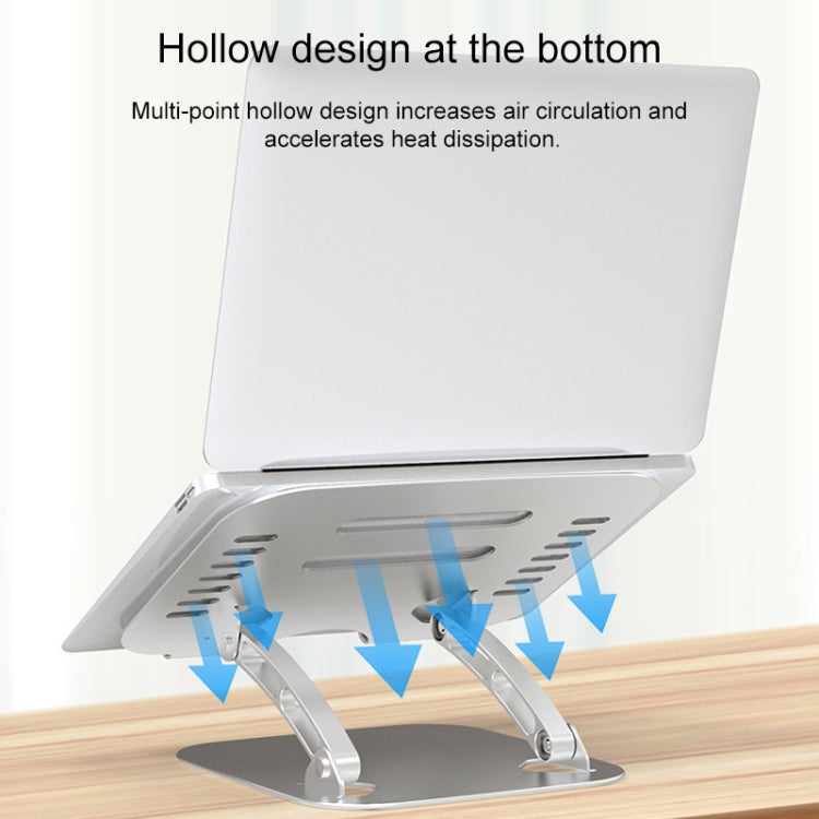 Soporte de suspensión de Base de aumento de disipación de calor de aleación de aluminio para ordenador portátil