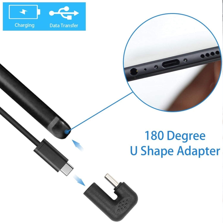 Adaptador USB-C/Tipo-C macho a hembra en forma de U, Type-C to Type-C