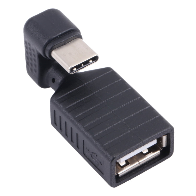 Adaptador OTG de codo en forma de U USB-C / Type-C macho a USB 2.0 hembra, Type-C to USB 2.0