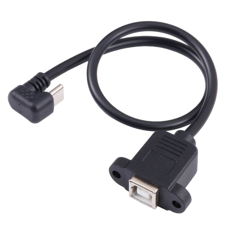 Cable conector hembra USB-C / tipo C macho a puerto de impresión cuadrado tipo B, Type-C to B-type Square