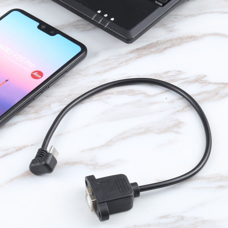 Cable conector hembra USB-C / tipo C macho a puerto de impresión cuadrado tipo B, Type-C to B-type Square