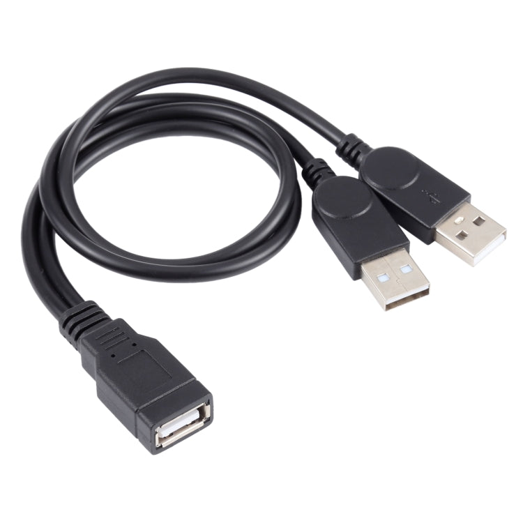 Cable USB hembra a 2 USB macho, longitud: unos 30 cm