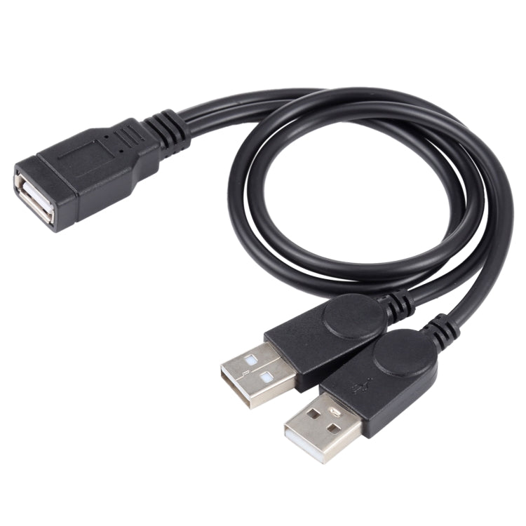 Cable USB hembra a 2 USB macho, longitud: unos 30 cm