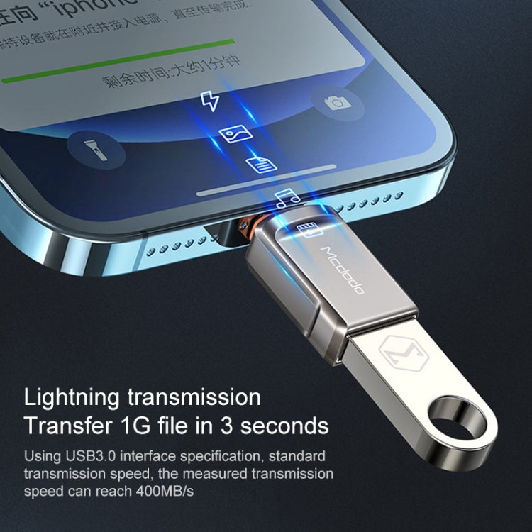 MCDODO USB 3.0 hembra a 8 pines macho OTG convertidor USB Flash Disk, 8 Pin