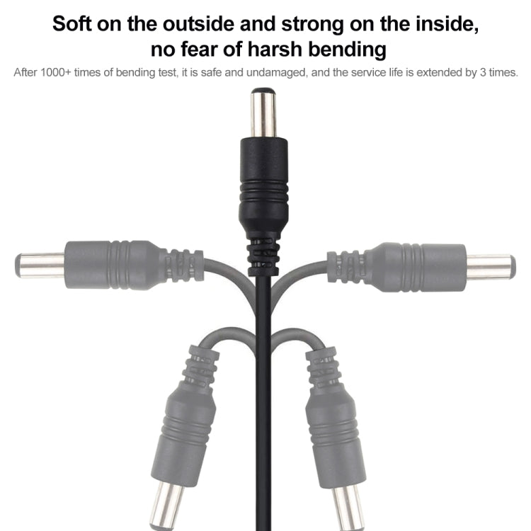 Cable de extensión de enchufe de fuente de alimentación CC hembra a macho, 2m, 22AWG, 5,5 x 2,1mm, para ordenador portátil, 2m 5.5 x 2.1mm