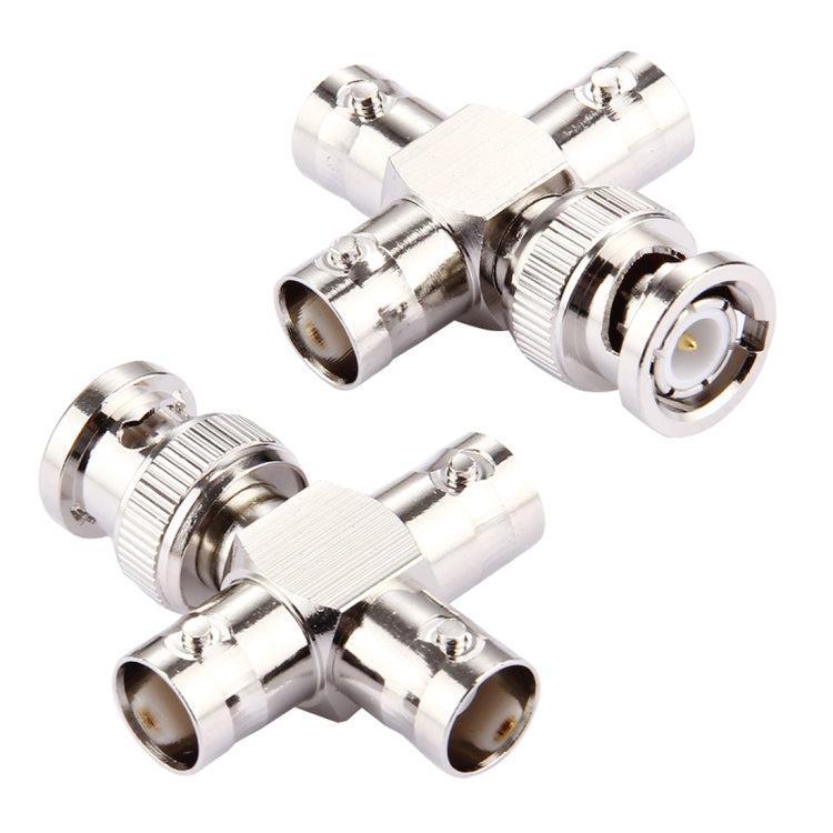 2 piezas 1 x BNC macho a 3 x conector BNC hembra, tipo cruzado, Cross Type