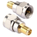 Conector F macho a SMA hembra de 2 piezas, 2Pcs F Male to SMA Female