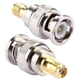 Conector BNC macho a SMA hembra de 2 piezas, Male to SMA Female