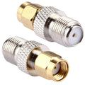Conector hembra F de 2 piezas a macho RP-SMA, 2Pcs F Female to RP-SMA Male