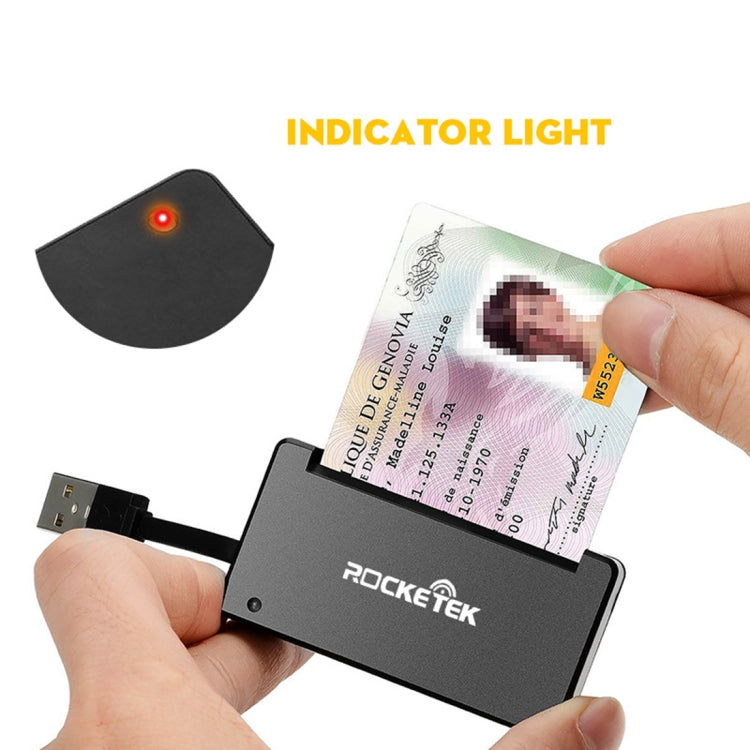 Lector de tarjetas inteligentes con chip SIM ROCKETEK SCR3 CAC ID, SCR3