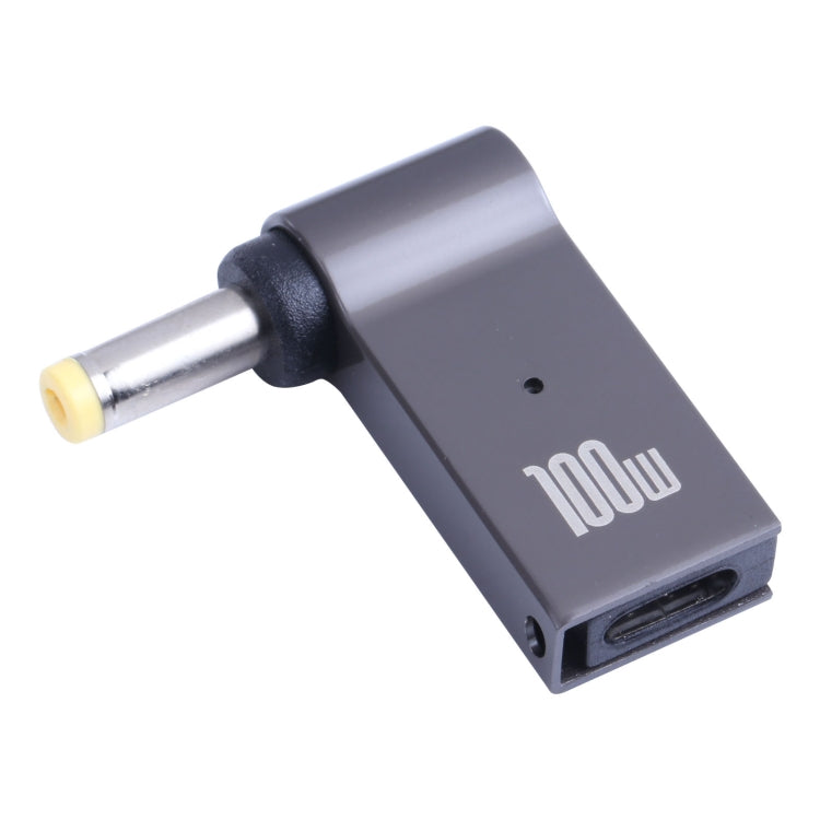 Adaptador de carga de computadora USB-C / Type-C hembra de 100 W a CC macho de 4,8 x 1,7 mm, Type-C Female to DC 4.8x1.7mm Male